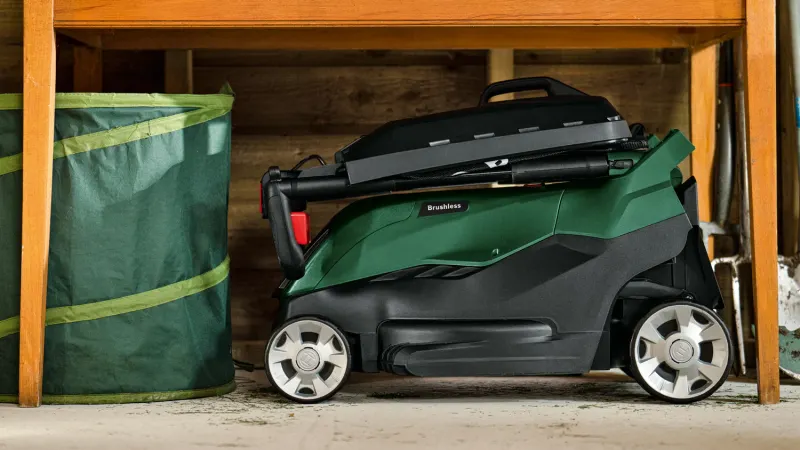 Bosch Powertools sladdlös gräsklippare AdvancedRotak 36V-44-750, 36 Volt (grön/svart, Li-ion-batteri 4,0 Ah, POWER FOR ALL)