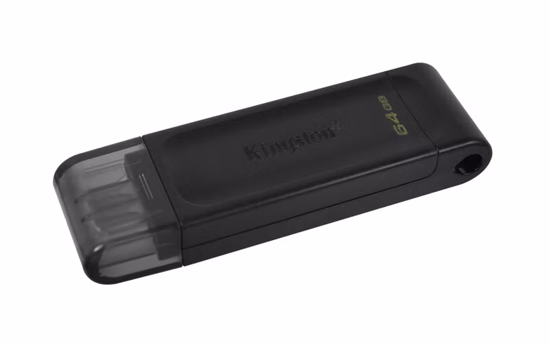 Kingston DataTraveler 70 64 GB USB-C 3.2 Gen 1 USB-minne Svart