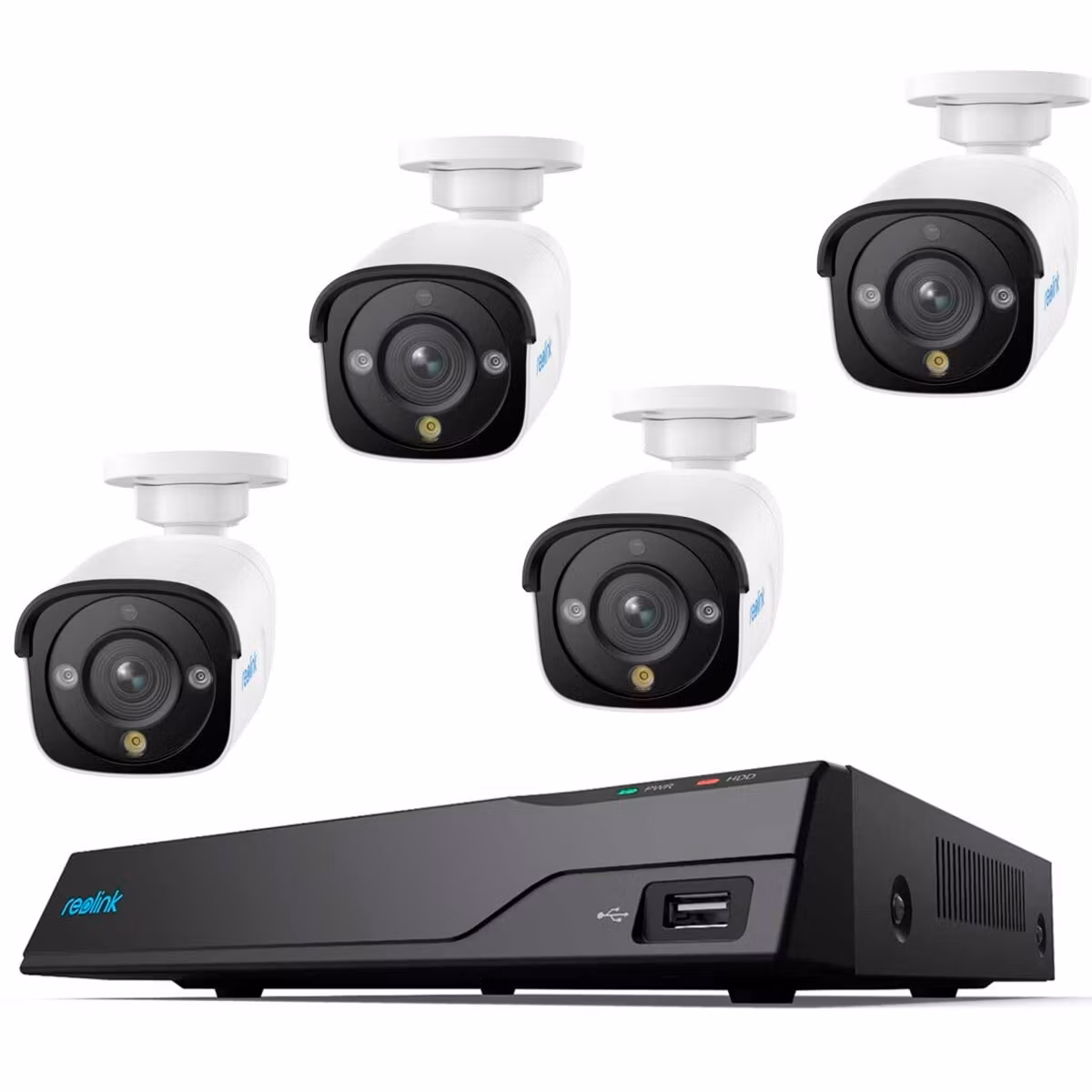 Reolink NVS8-12MB4, Set (1x 8-kanals NVR, 4x 12 MP kamera)
