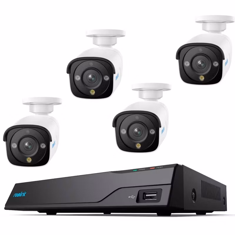 Reolink NVS8-12MB4 Övervakningssystem Set (1x 8-kanals NVR, 4x 12 MP kamera)