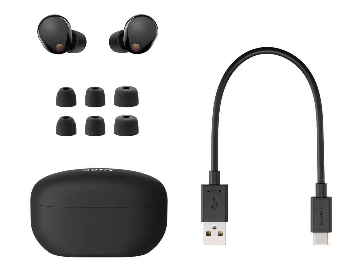 Sony WF-1000XM5 svart True Wireless-hörlurar med enastående brusreducering