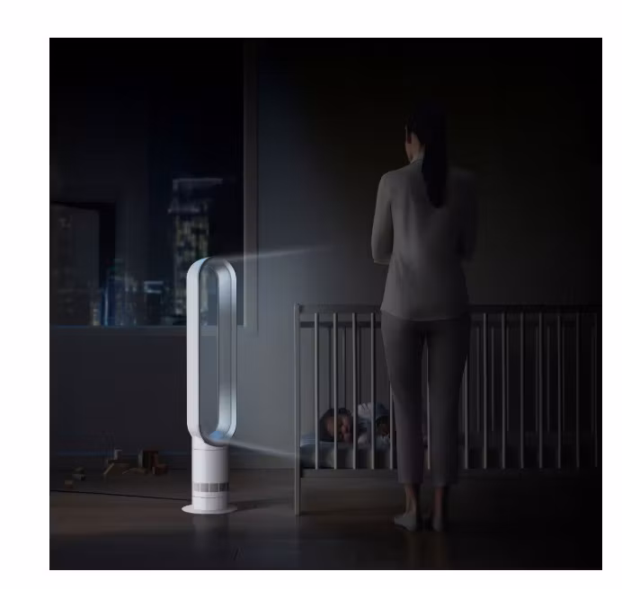 Dyson Cool AM07 Golvstående Pelarfläkt Vit/Silver