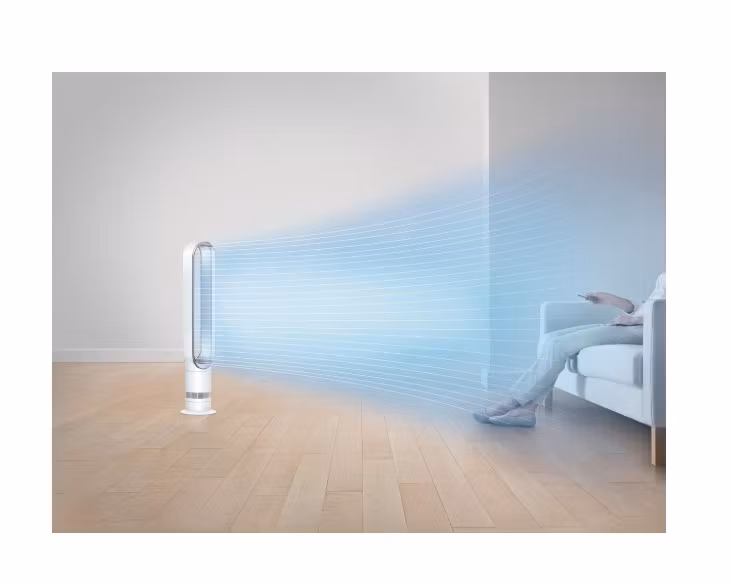Dyson Cool AM07 Golvstående Pelarfläkt Vit/Silver
