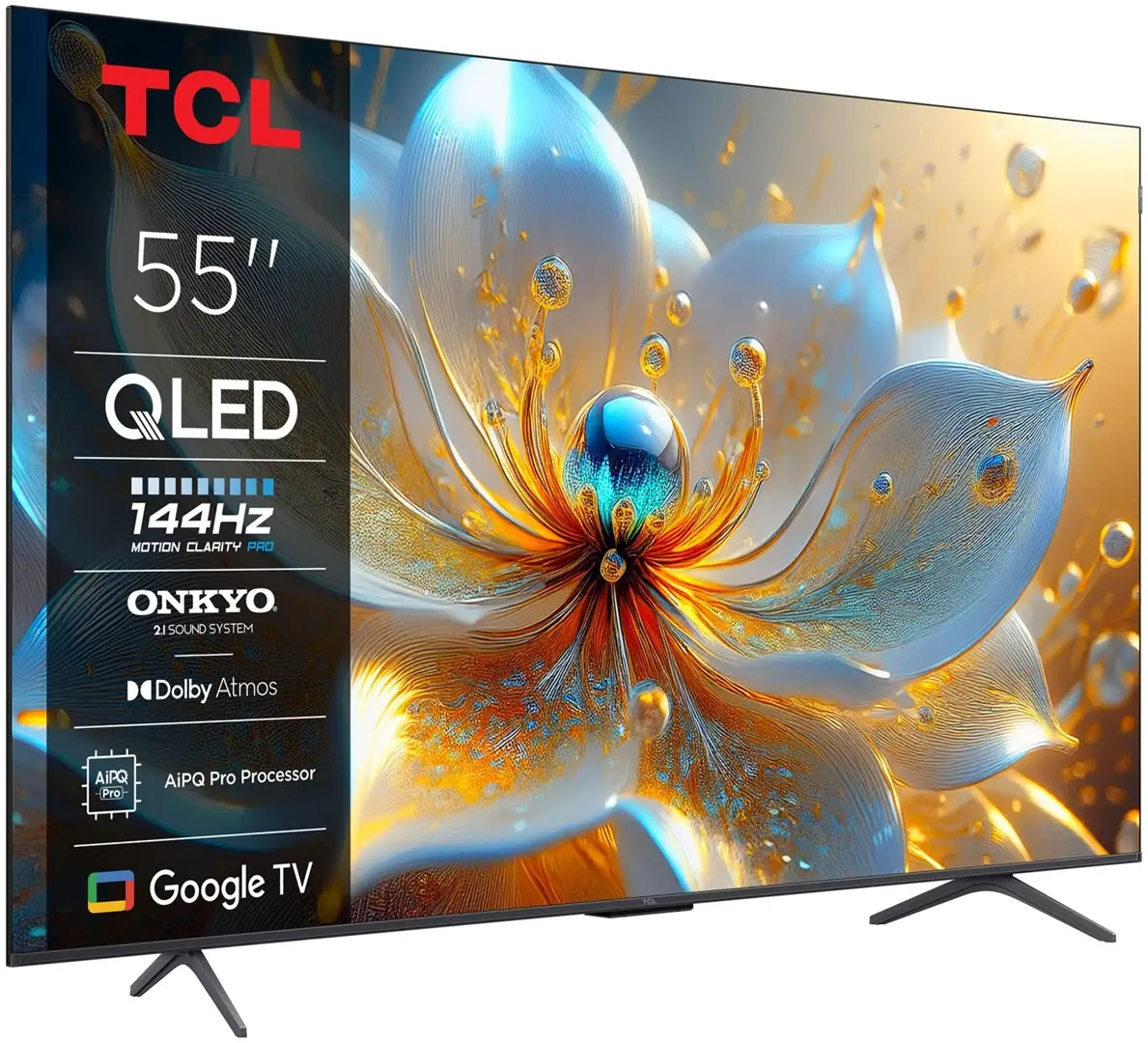 TCL 55T8C 55" 4K Ultra HD Smart TV Wi-Fi QLED Google TV