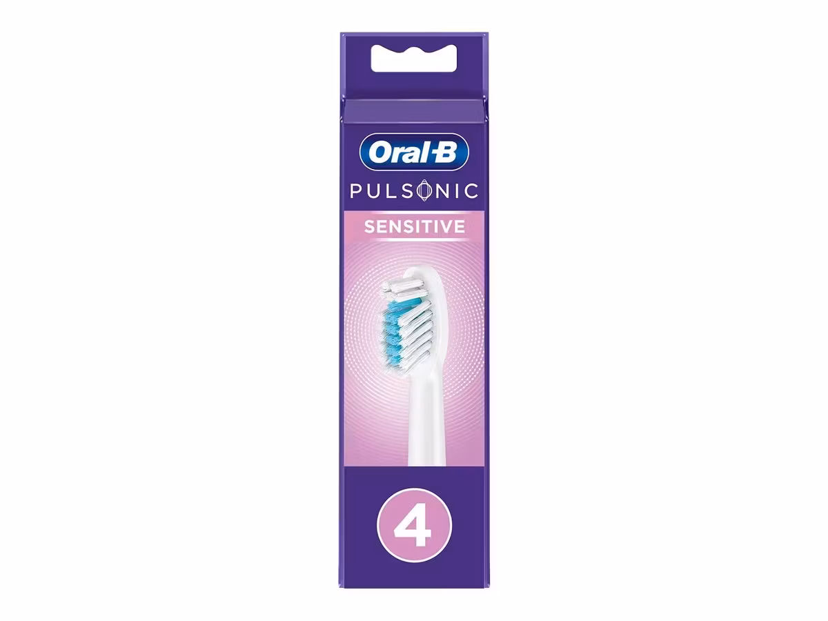 Oral-B Pulsonic Sensitive Tandborsthuvud 4-Pack Vit