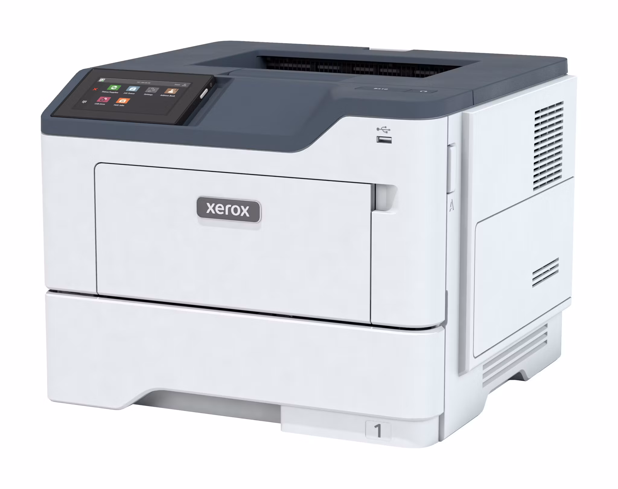 Xerox B410 A4 47 sid/min duplexskrivare PS3 PCL5e/6 2 fack totalt 650 ark