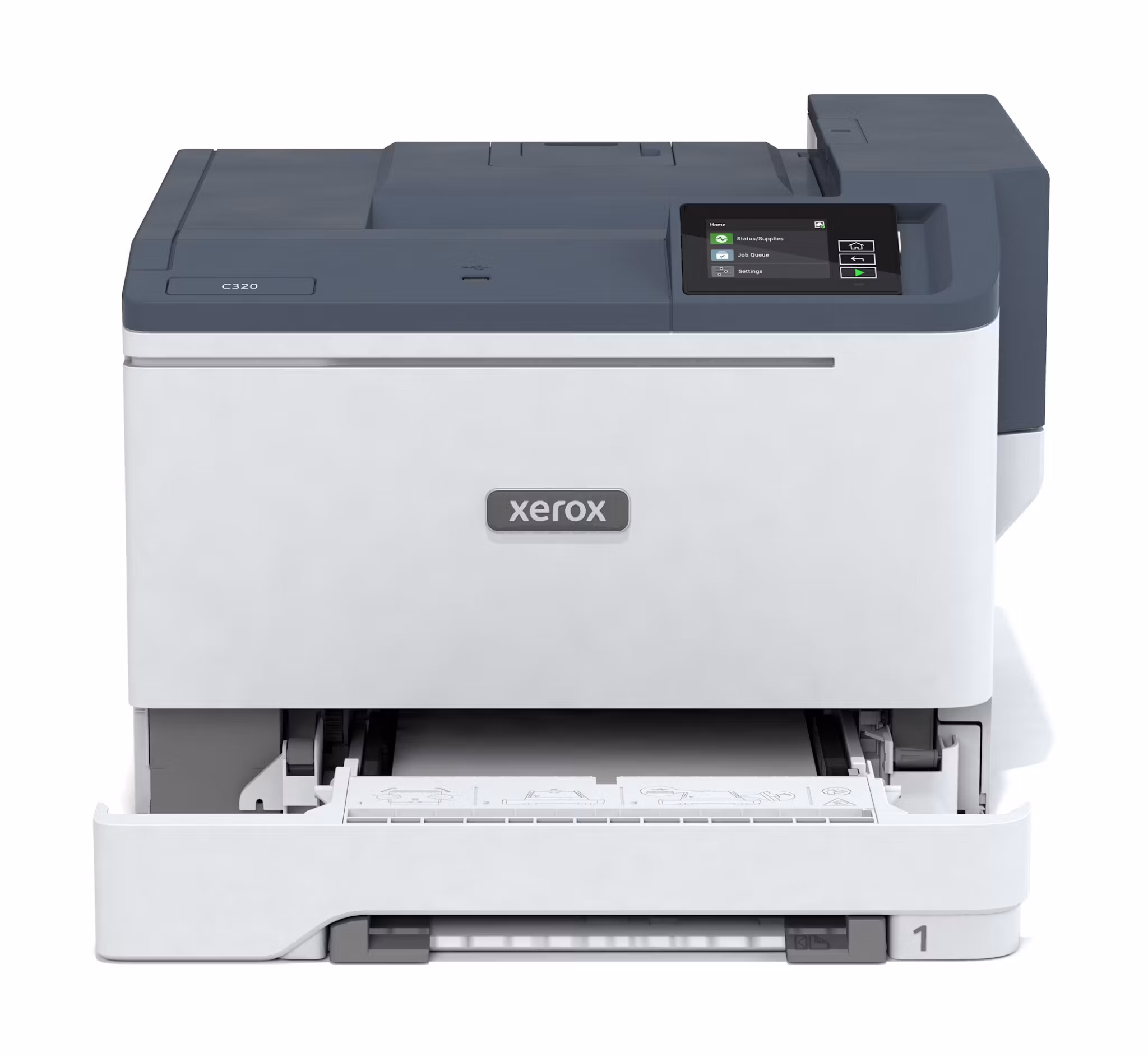 Xerox C320 A4 33 sid/min trådlös duplexskrivare PS3 PCL5e/6 2 fack totalt 251 ark