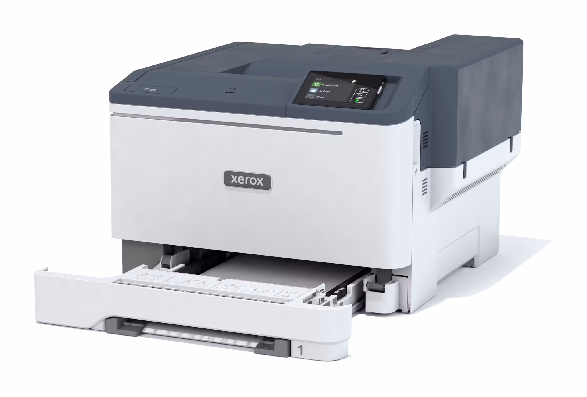 Xerox C320 A4 33 sid/min trådlös duplexskrivare PS3 PCL5e/6 2 fack totalt 251 ark