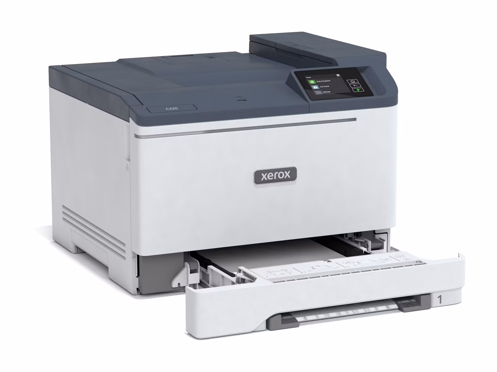 Xerox C320 A4 33 sid/min trådlös duplexskrivare PS3 PCL5e/6 2 fack totalt 251 ark