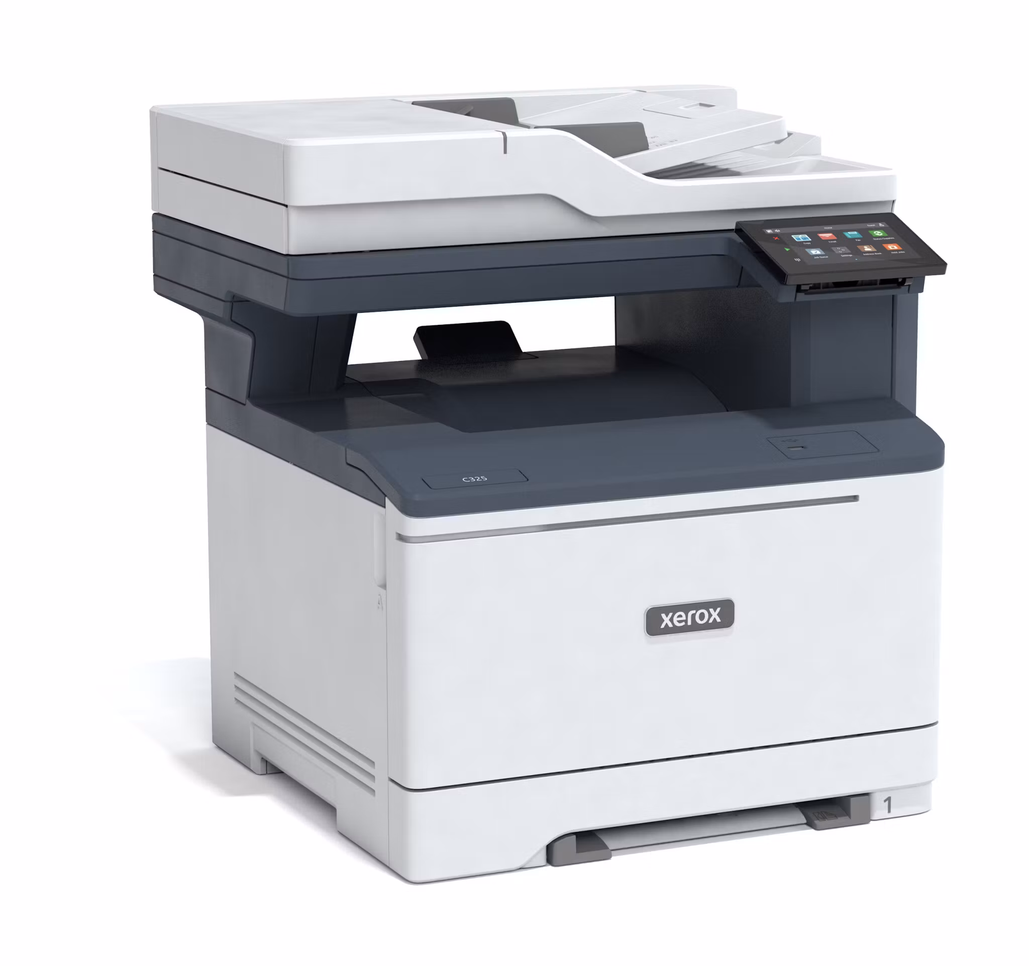 Xerox C325 A4 33 sid/min trådlös duplex kopiator/skrivare/skanner/fax PS3 PCL5e/6 2 fack totalt 251 ark