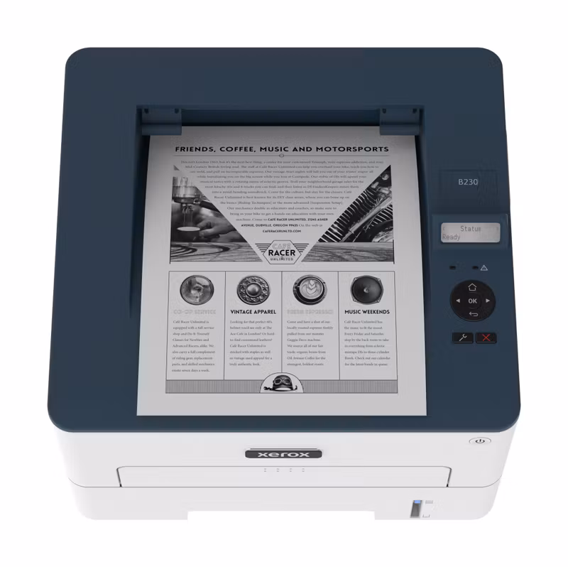 Xerox B230 A4 34 sid/min trådlös duplexskrivare PCL5e/6 2 fack totalt 251 ark