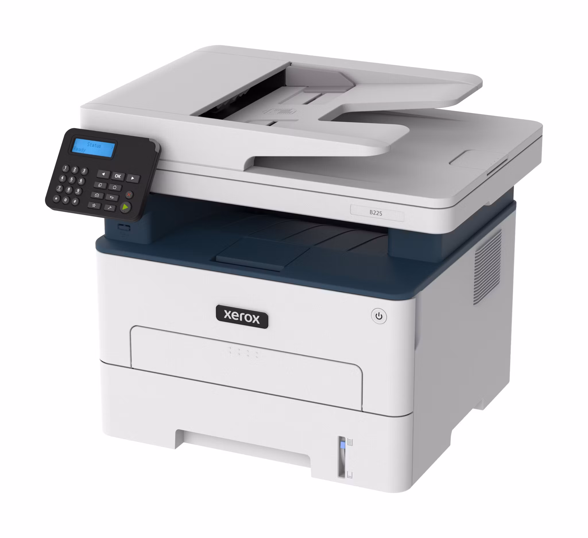 Xerox B225 A4 34 sid/min trådlös duplex skrivare/kopiator/skanner PS3 PCL5e/6 ADF 2 fack totalt 251 ark