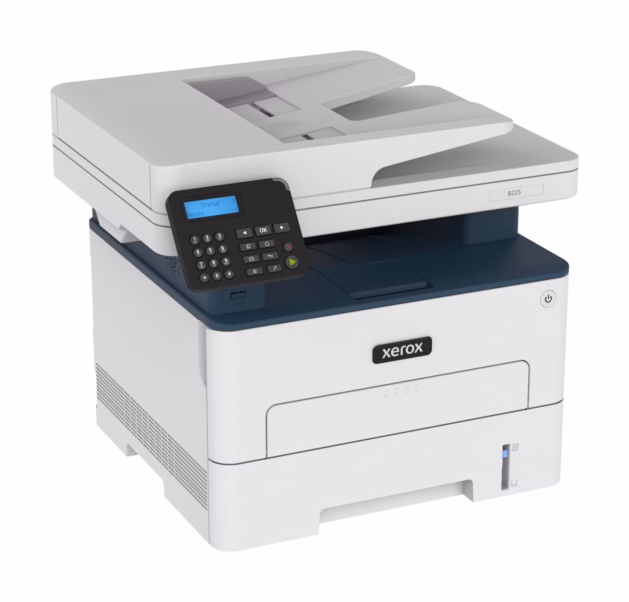 Xerox B225 A4 34 sid/min trådlös duplex skrivare/kopiator/skanner PS3 PCL5e/6 ADF 2 fack totalt 251 ark