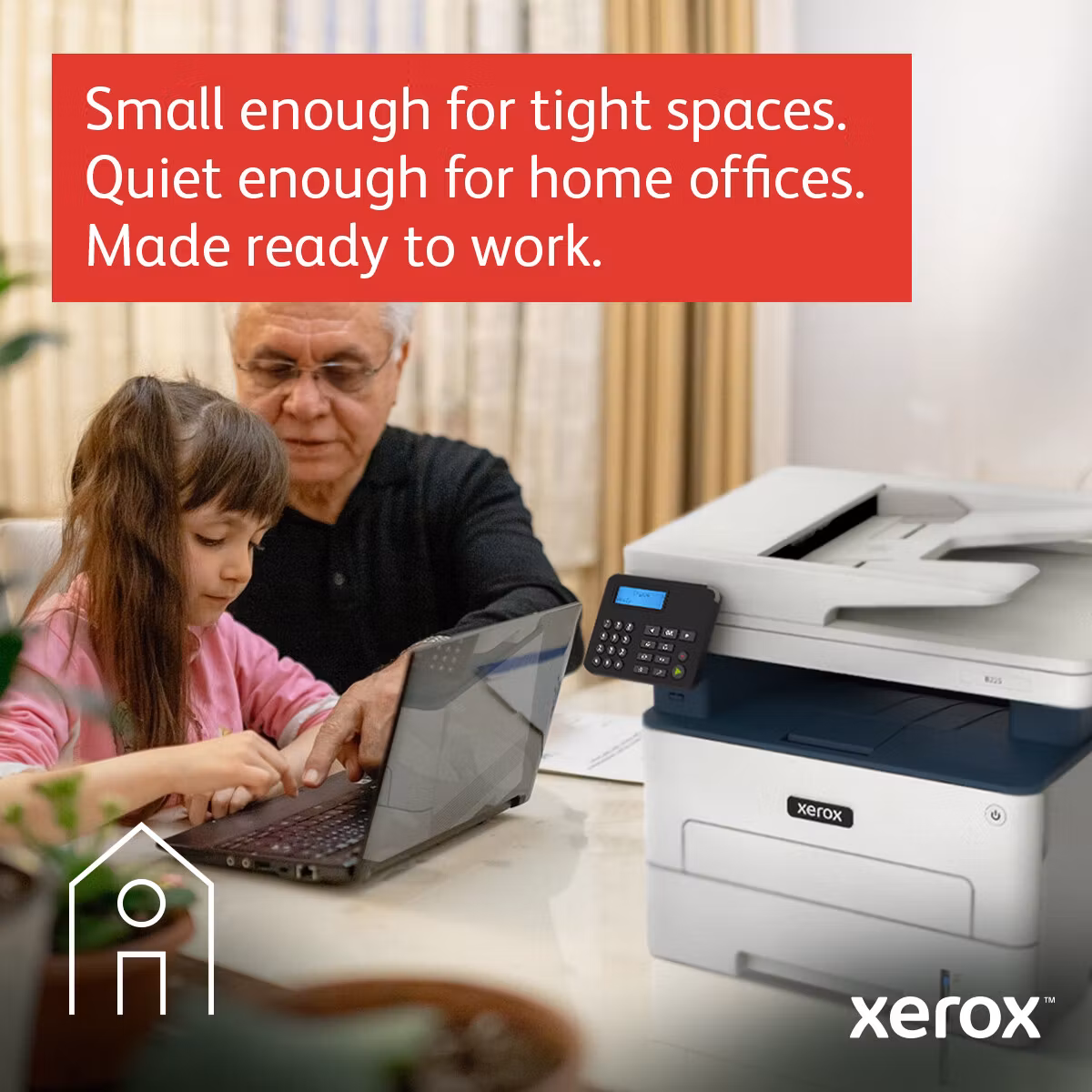 Xerox B225 A4 34 sid/min trådlös duplex skrivare/kopiator/skanner PS3 PCL5e/6 ADF 2 fack totalt 251 ark