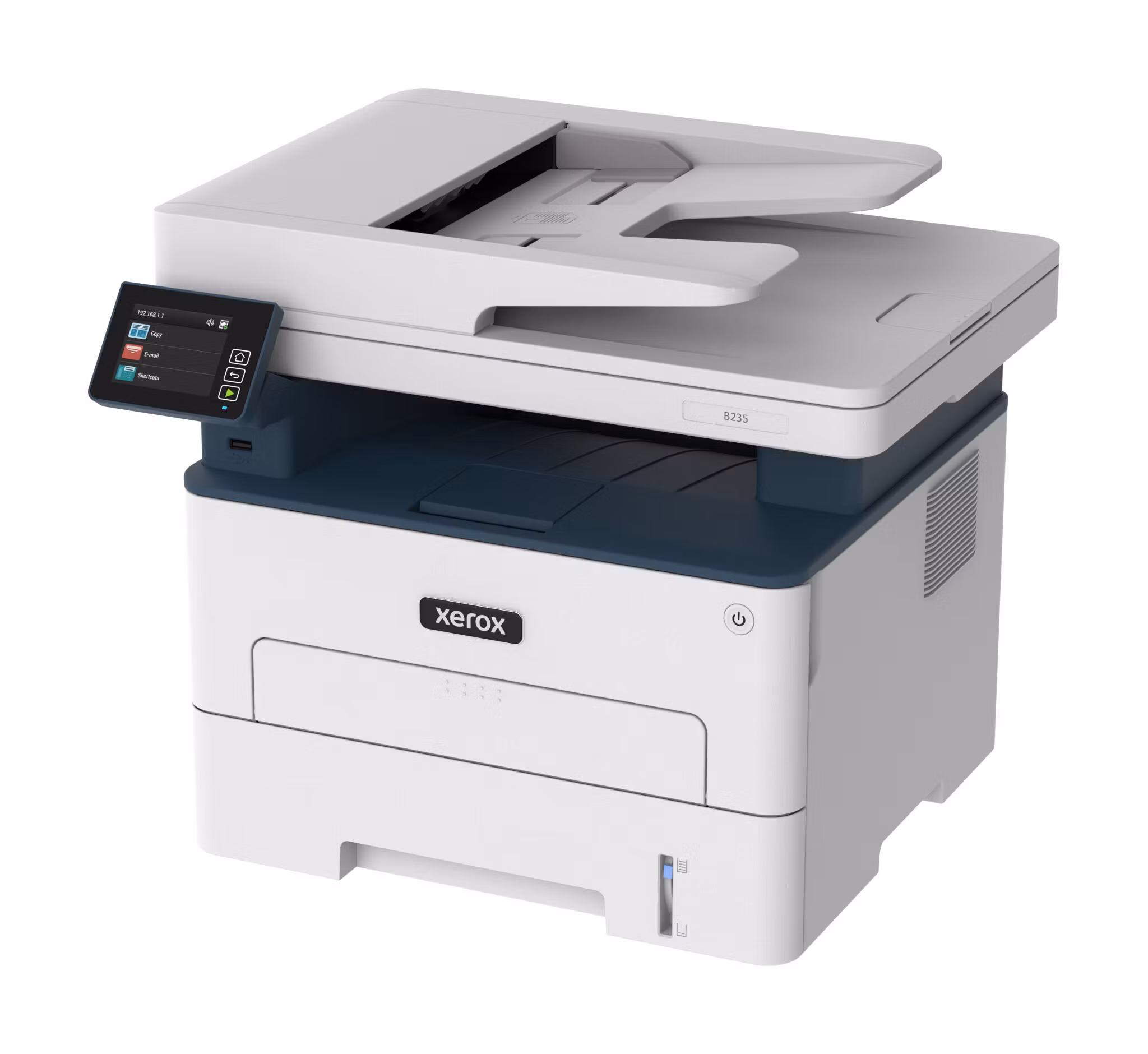 Xerox B235 A4 34 sid/min trådlös duplex skrivare/kopiator/skanner/fax PS3 PCL5e/6 ADF 2 fack totalt 251 ark