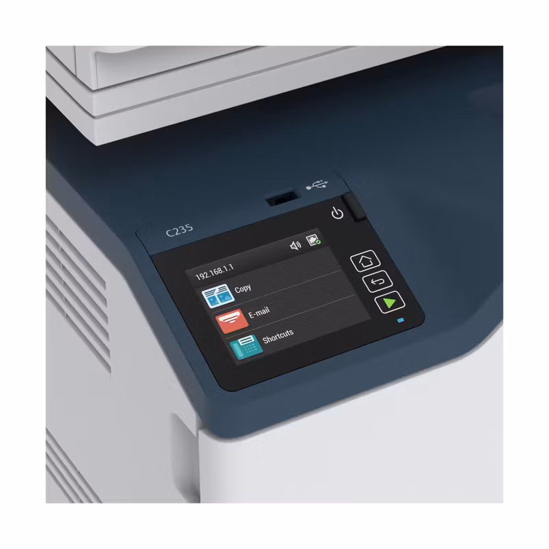 Xerox C235 A4 22 sid/min trådlös kopiator/skrivare/skanner/fax PS3 PCL5e/6 ADF 2 fack totalt 251 ark