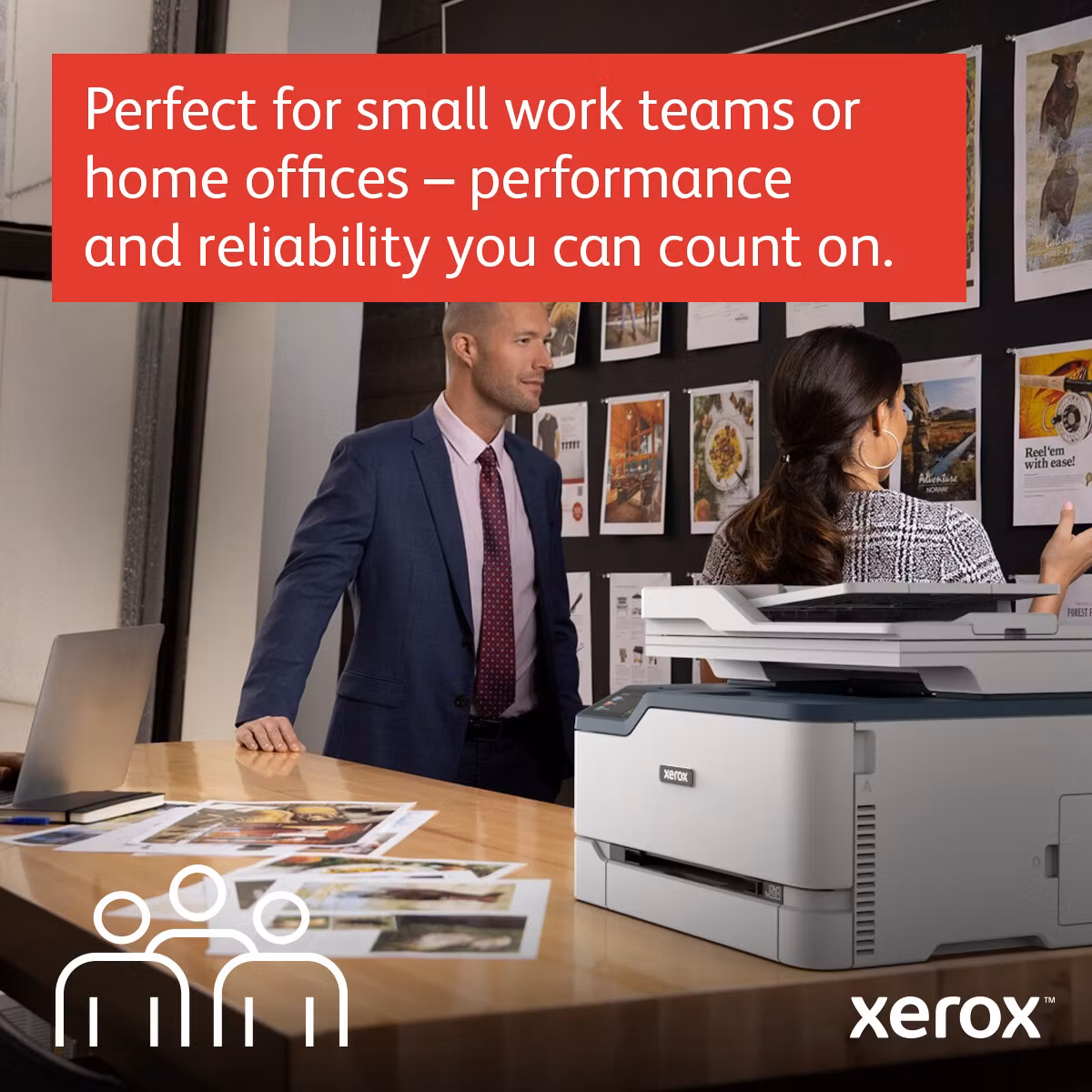 Xerox C235 A4 22 sid/min trådlös kopiator/skrivare/skanner/fax PS3 PCL5e/6 ADF 2 fack totalt 251 ark