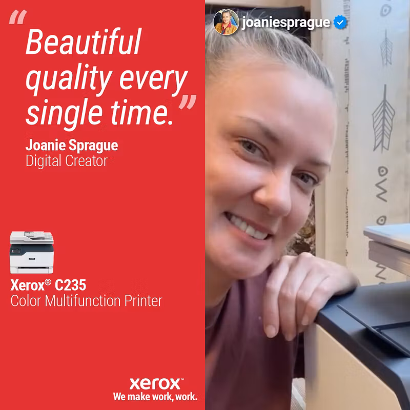 Xerox C235 A4 22 sid/min trådlös kopiator/skrivare/skanner/fax PS3 PCL5e/6 ADF 2 fack totalt 251 ark