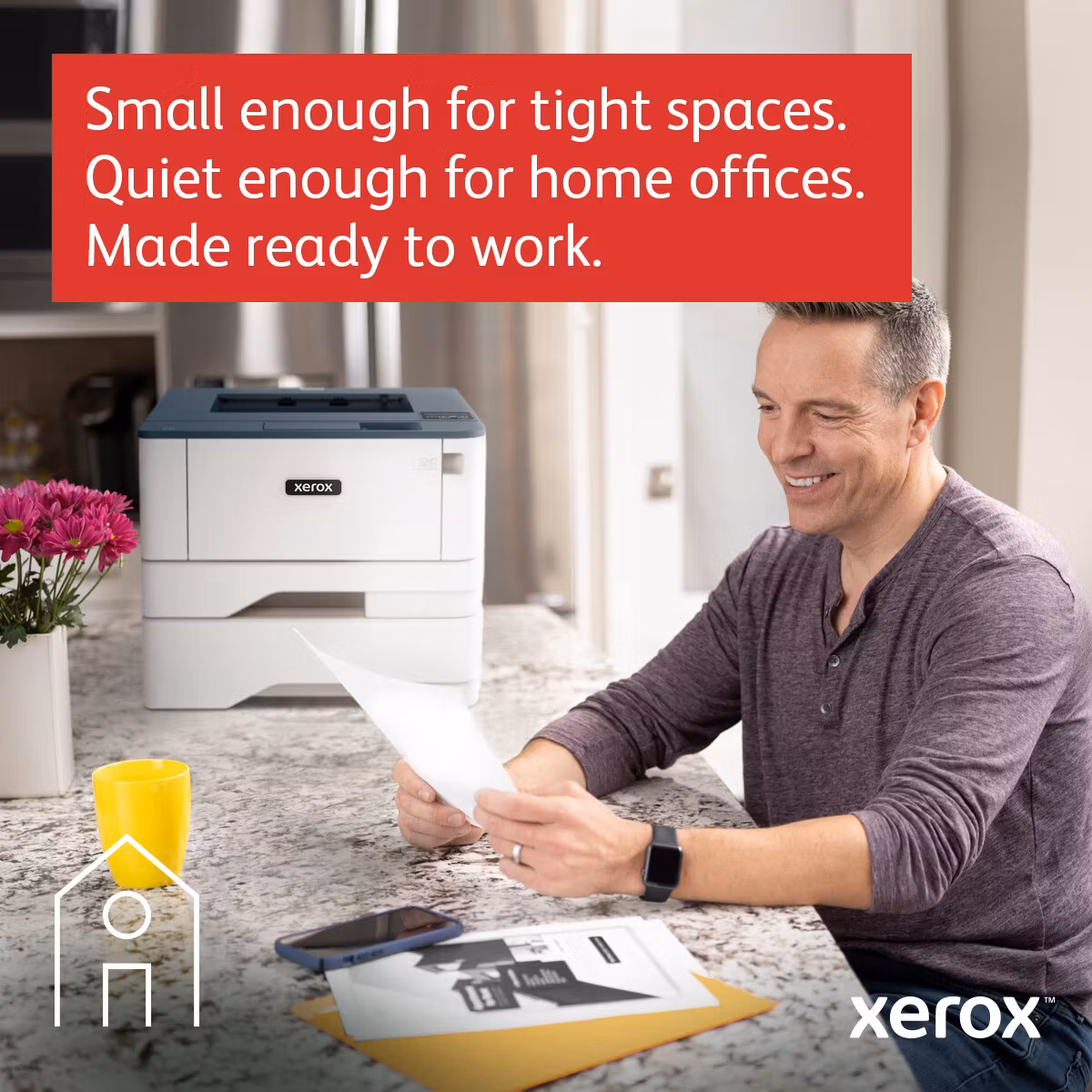 Xerox B310 A4 40 sid/min trådlös duplexskrivare PS3 PCL5e/6 2 fack totalt 350 ark