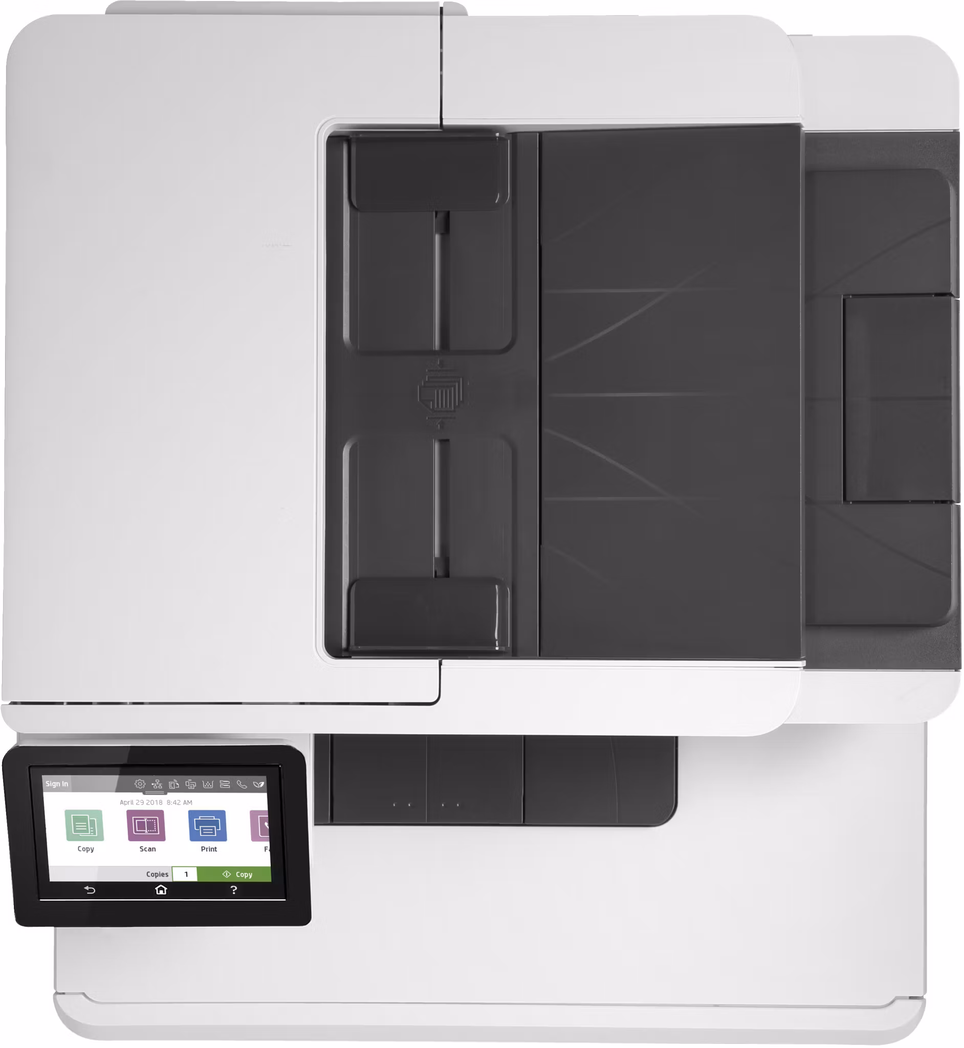 HP Color LaserJet Pro MFP M479fnw, skriv ut, kopiera, skanna, faxa, e‑post, skanna till e‑post/PDF; 50-arks ADF utan krökning