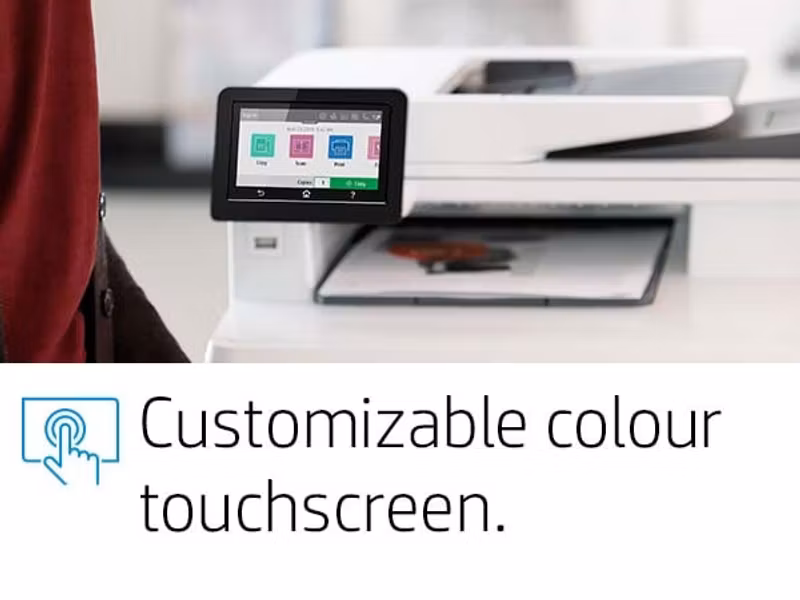 HP Color LaserJet Pro MFP M479fnw, skriv ut, kopiera, skanna, faxa, e‑post, skanna till e‑post/PDF; 50-arks ADF utan krökning