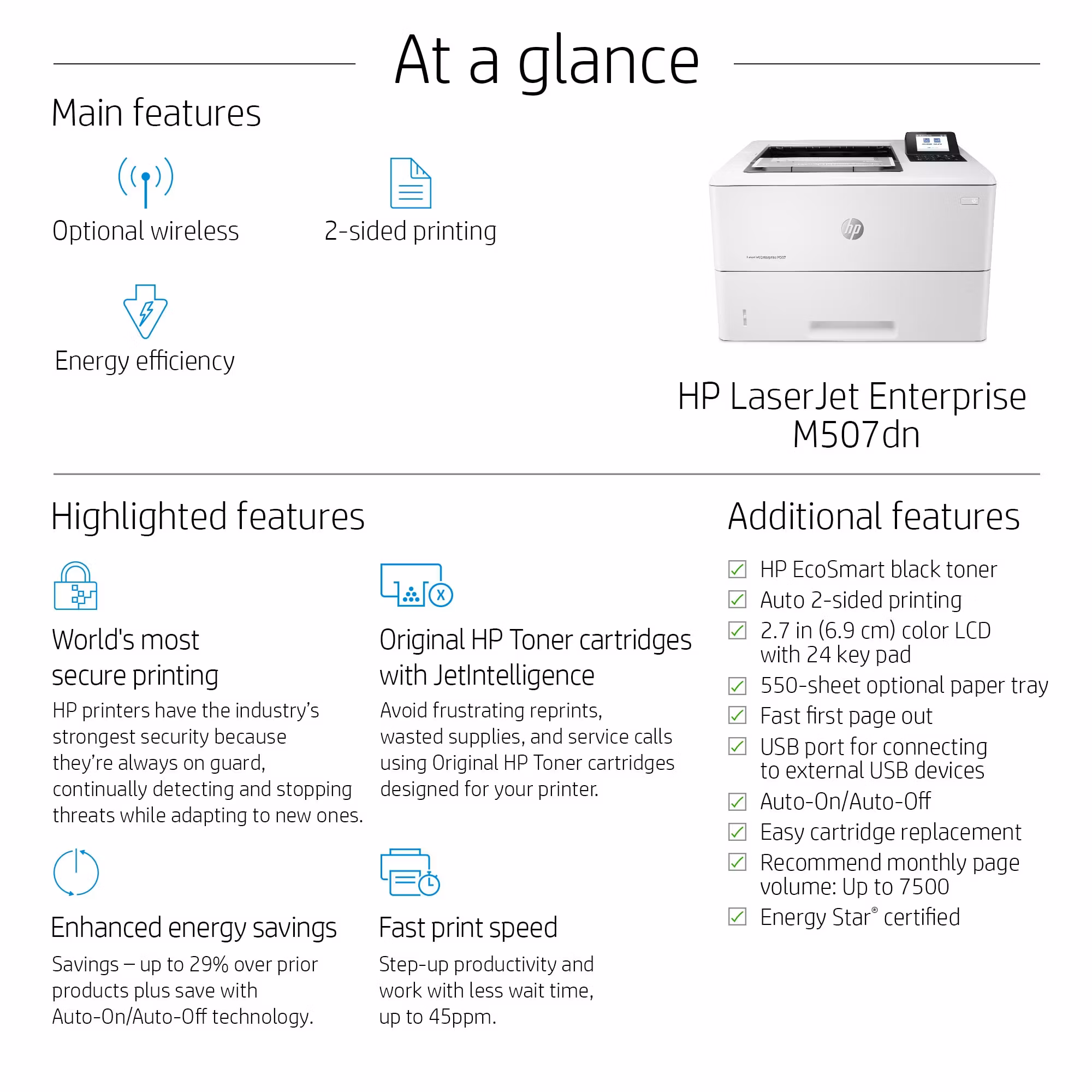 HP LaserJet Enterprise M507dn