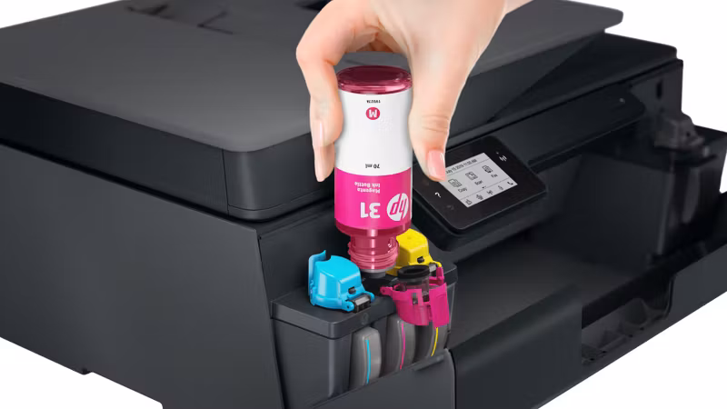 HP Smart Tank Plus 655 trådlös multifunktionsskrivare i färg – skrivare, kopiator, skanner