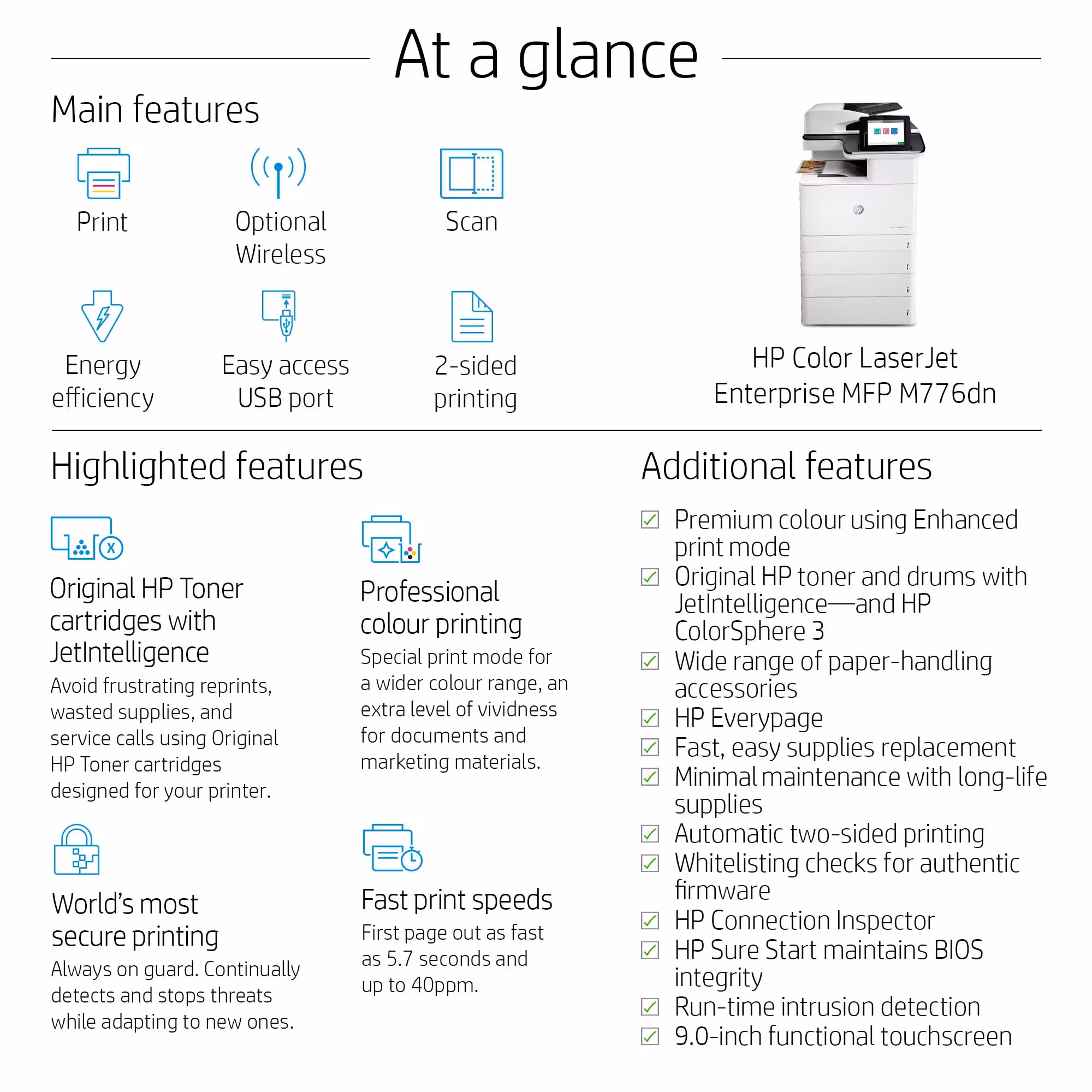 HP Color LaserJet Enterprise MFP M776dn