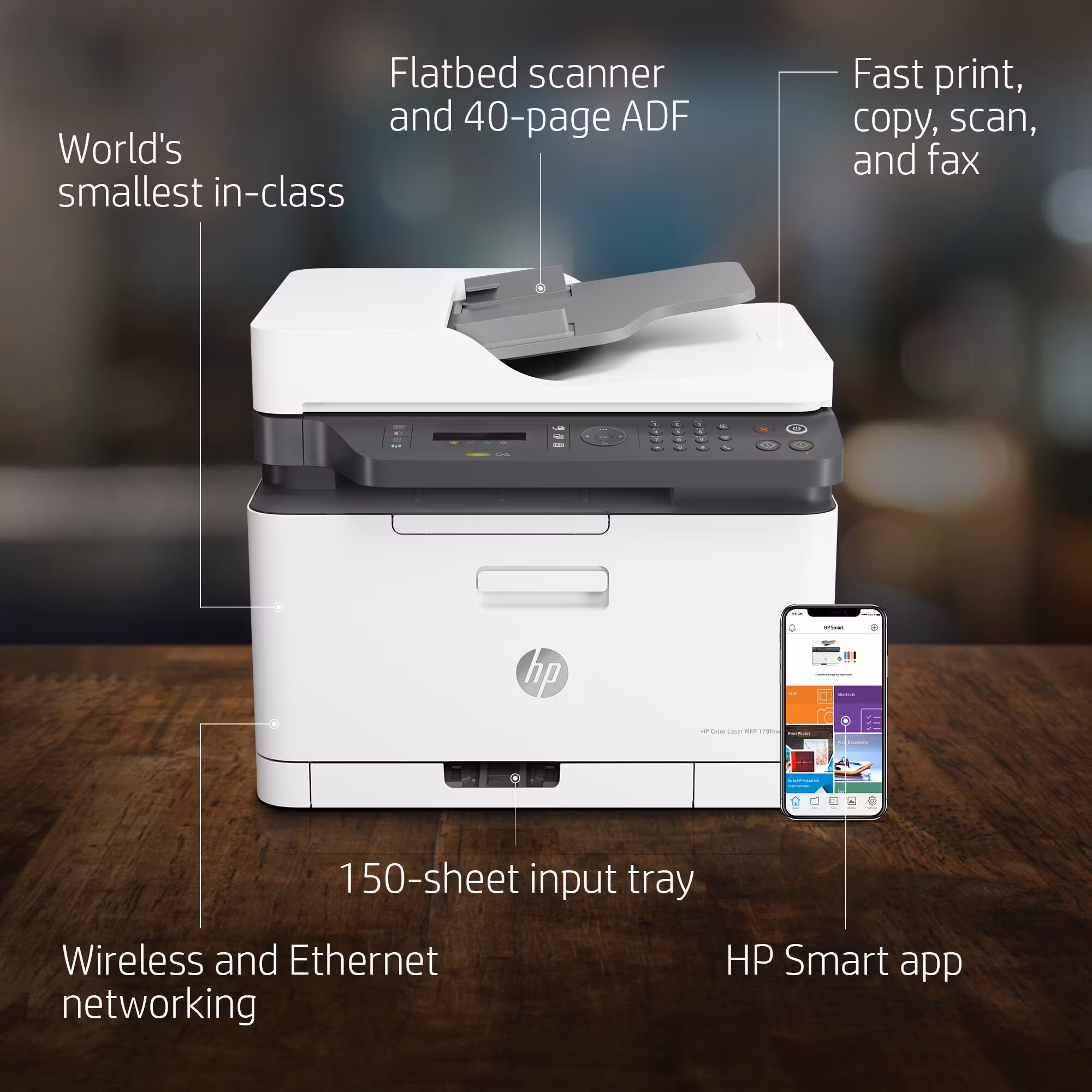 HP Color Laser MFP 179fnw A4 600 x 600 DPI 18 ppm Wi-Fi