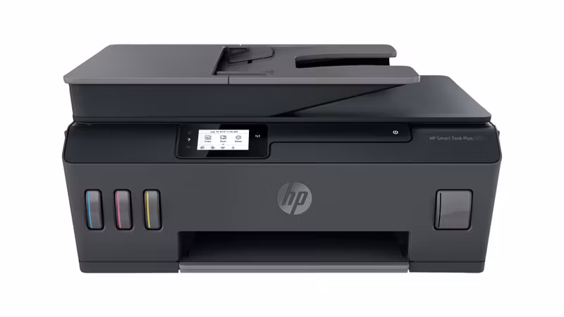 HP Smart Tank Plus 570 trådlös multifunktionsskrivare i färg – skrivare, kopiator, skanner