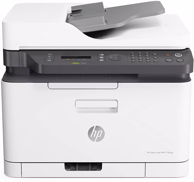 HP Color Laser MFP 179fwg, multifunktionsskrivare (USB, LAN, WLAN, skanna, kopiera, faxa)
