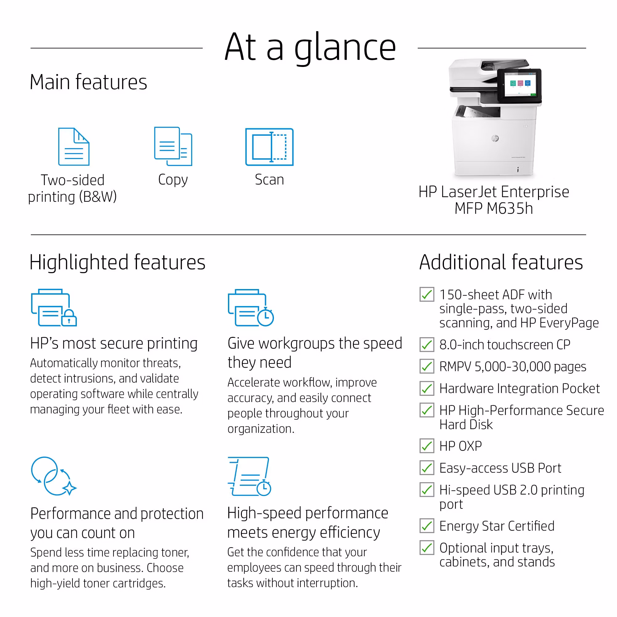 HP LaserJet Enterprise MFP M635h