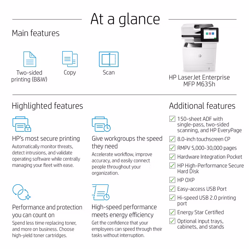 HP LaserJet Enterprise MFP M635h