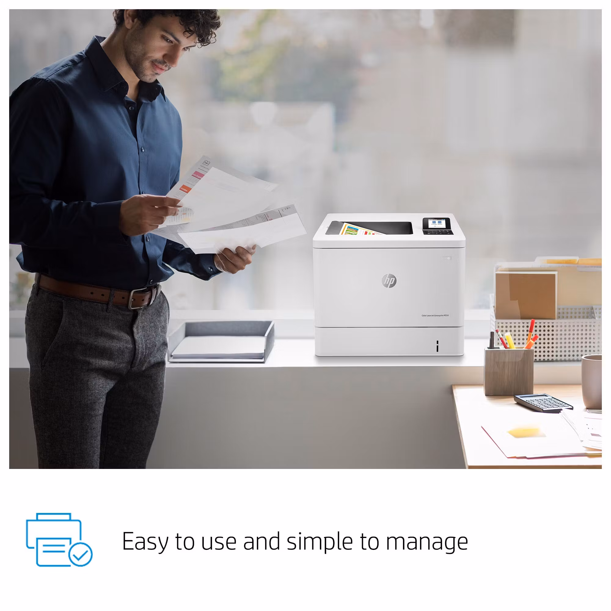 HP Color LaserJet Enterprise M554dn-skrivare