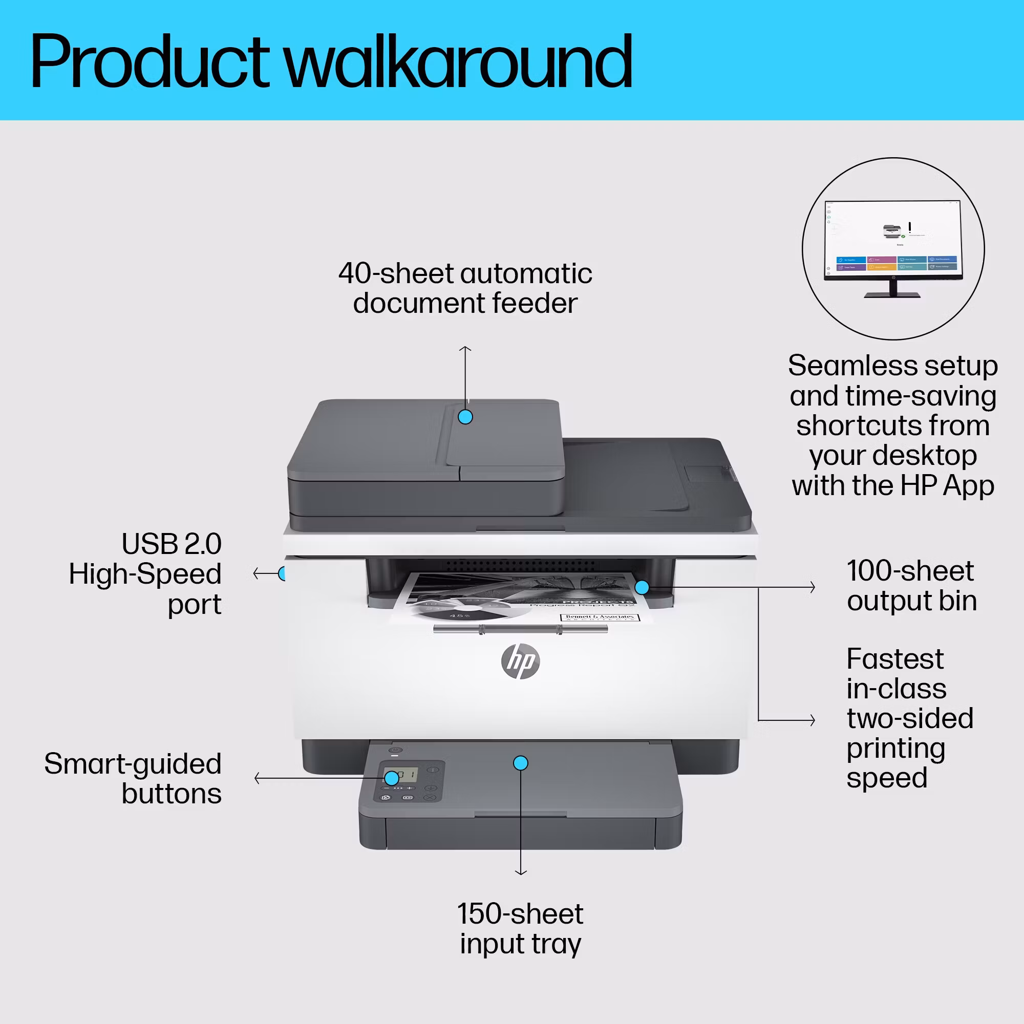 HP LaserJet MFP M234sdn-skrivare
