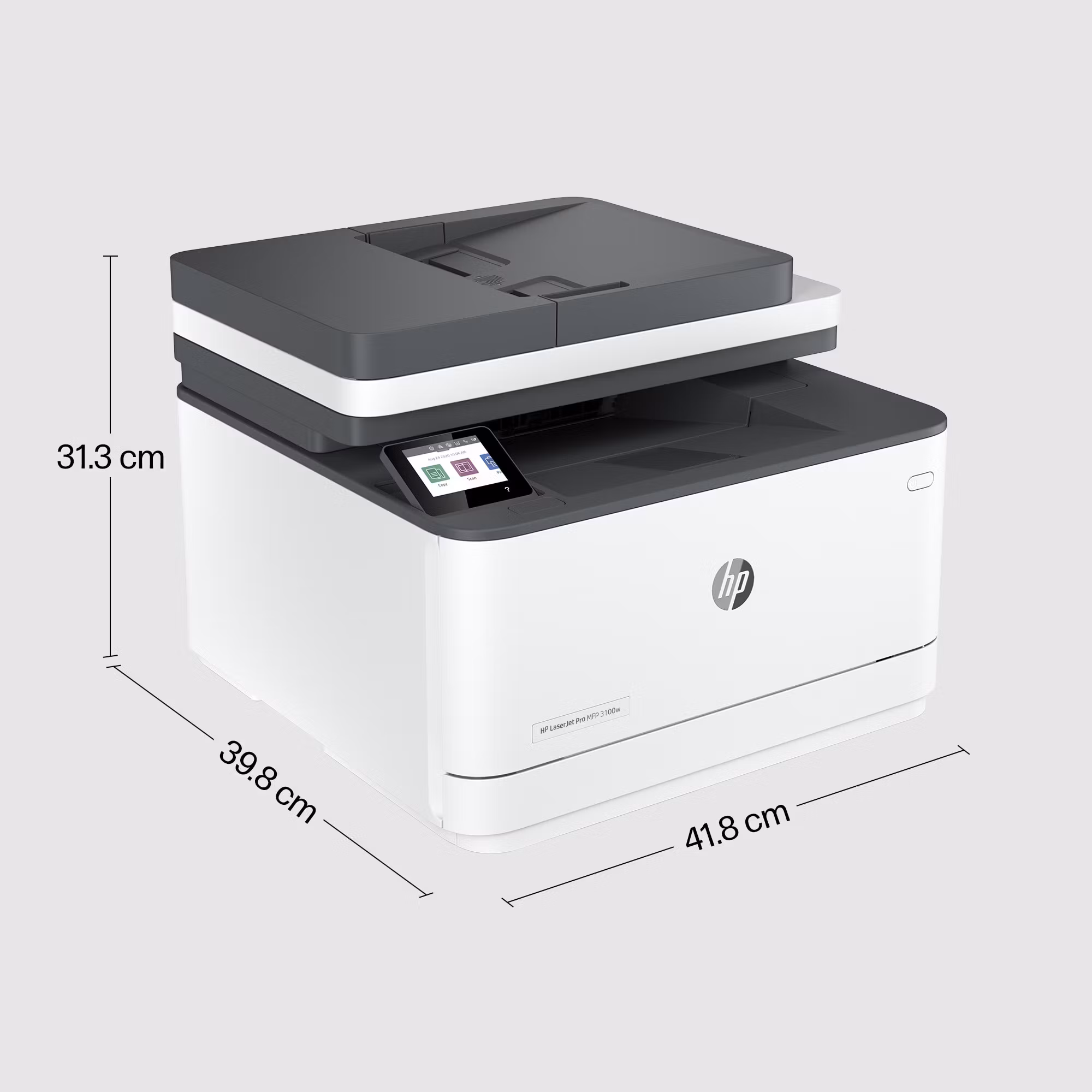 HP LaserJet Pro 3002dn-skrivare, svartvit, skrivare för små och medelstora företag, utskrift, Dualband Wi‑Fi, stark säkerhet, energieffektiv, snabb första sida, dubbelsidig utskrift, Roam