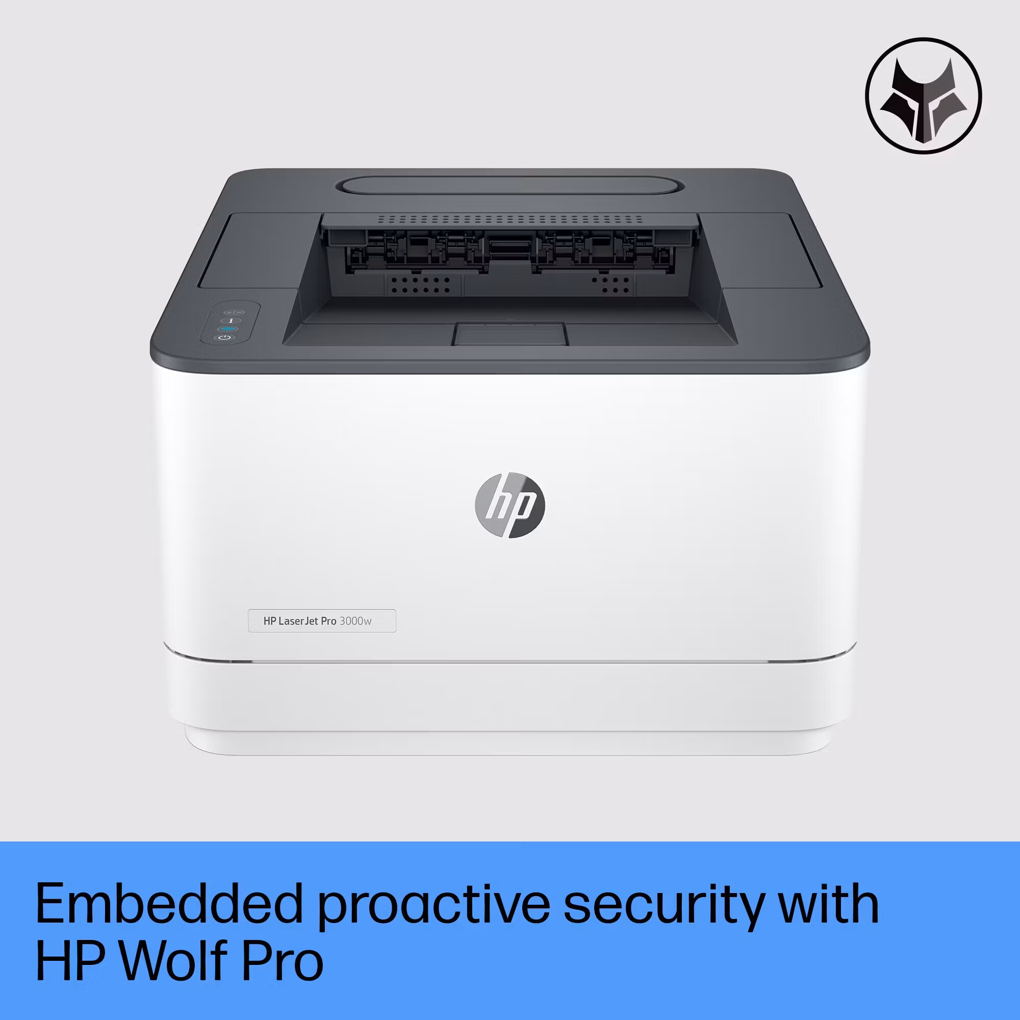 HP LaserJet Pro 3002dn-skrivare, svartvit, skrivare för små och medelstora företag, utskrift, Dualband Wi‑Fi, stark säkerhet, energieffektiv, snabb första sida, dubbelsidig utskrift, Roam