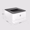 HP LaserJet Pro 3002dw-skrivare, svartvit, skrivare för små och medelstora företag, utskrift, Dualband Wi‑Fi, stark säkerhet, energieffektiv, snabb första utskrift, dubbelsidig utskrift, Roam