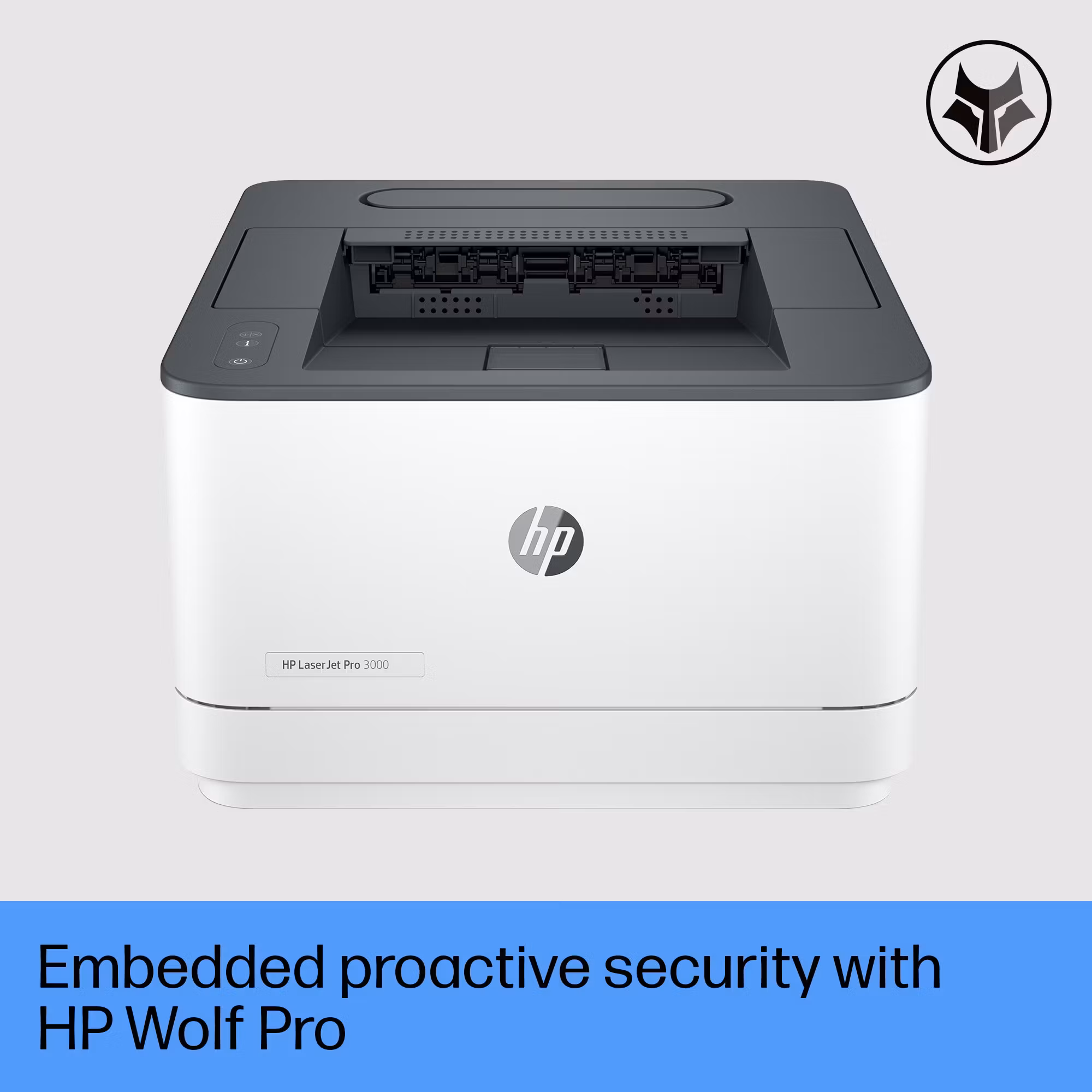HP LaserJet Pro 3002dw-skrivare, svartvit, skrivare för små och medelstora företag, utskrift, Dualband Wi‑Fi, stark säkerhet, energieffektiv, snabb första utskrift, dubbelsidig utskrift, Roam