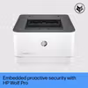 HP LaserJet Pro 3002dw-skrivare, svartvit, skrivare för små och medelstora företag, utskrift, Dualband Wi‑Fi, stark säkerhet, energieffektiv, snabb första utskrift, dubbelsidig utskrift, Roam