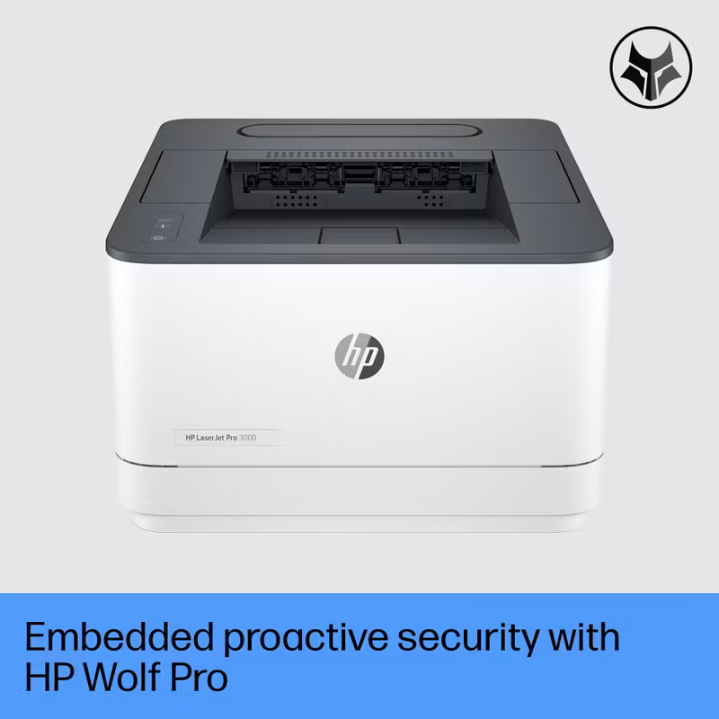 HP LaserJet Pro 3002dw-skrivare, svartvit, skrivare för små och medelstora företag, utskrift, Dualband Wi‑Fi, stark säkerhet, energieffektiv, snabb första utskrift, dubbelsidig utskrift, Roam