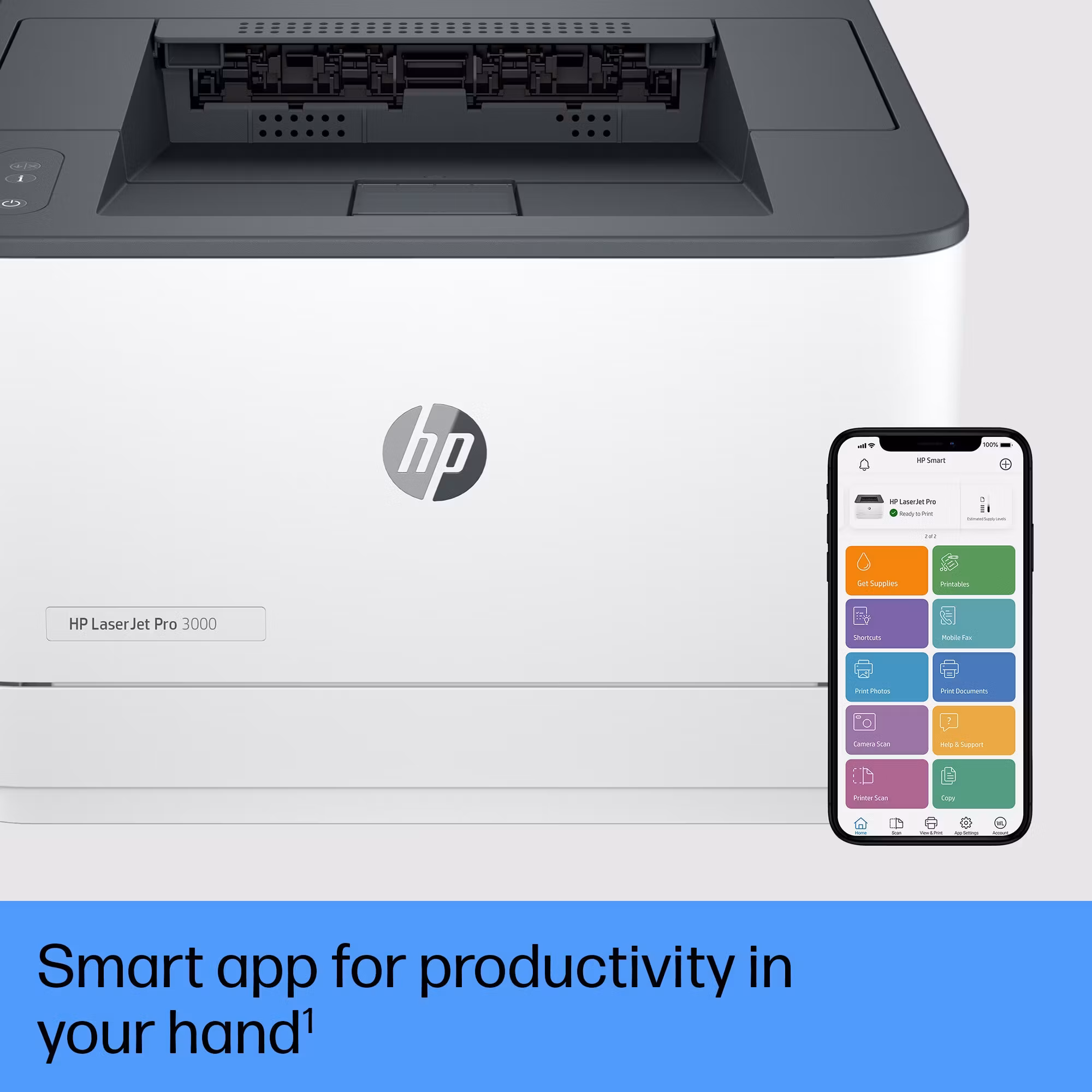 HP LaserJet Pro 3002dw-skrivare, svartvit, skrivare för små och medelstora företag, utskrift, Dualband Wi‑Fi, stark säkerhet, energieffektiv, snabb första utskrift, dubbelsidig utskrift, Roam