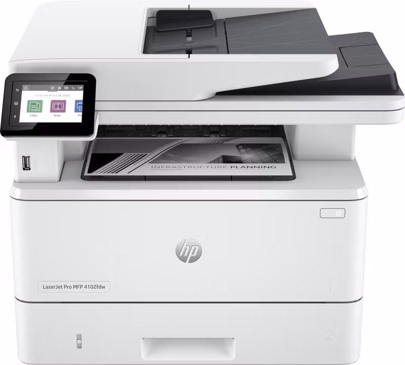 HP LaserJet Pro MFP 4102fdw skrivare Laser A4 1200 x 1200 DPI 40 sidor/min Wi‑Fi