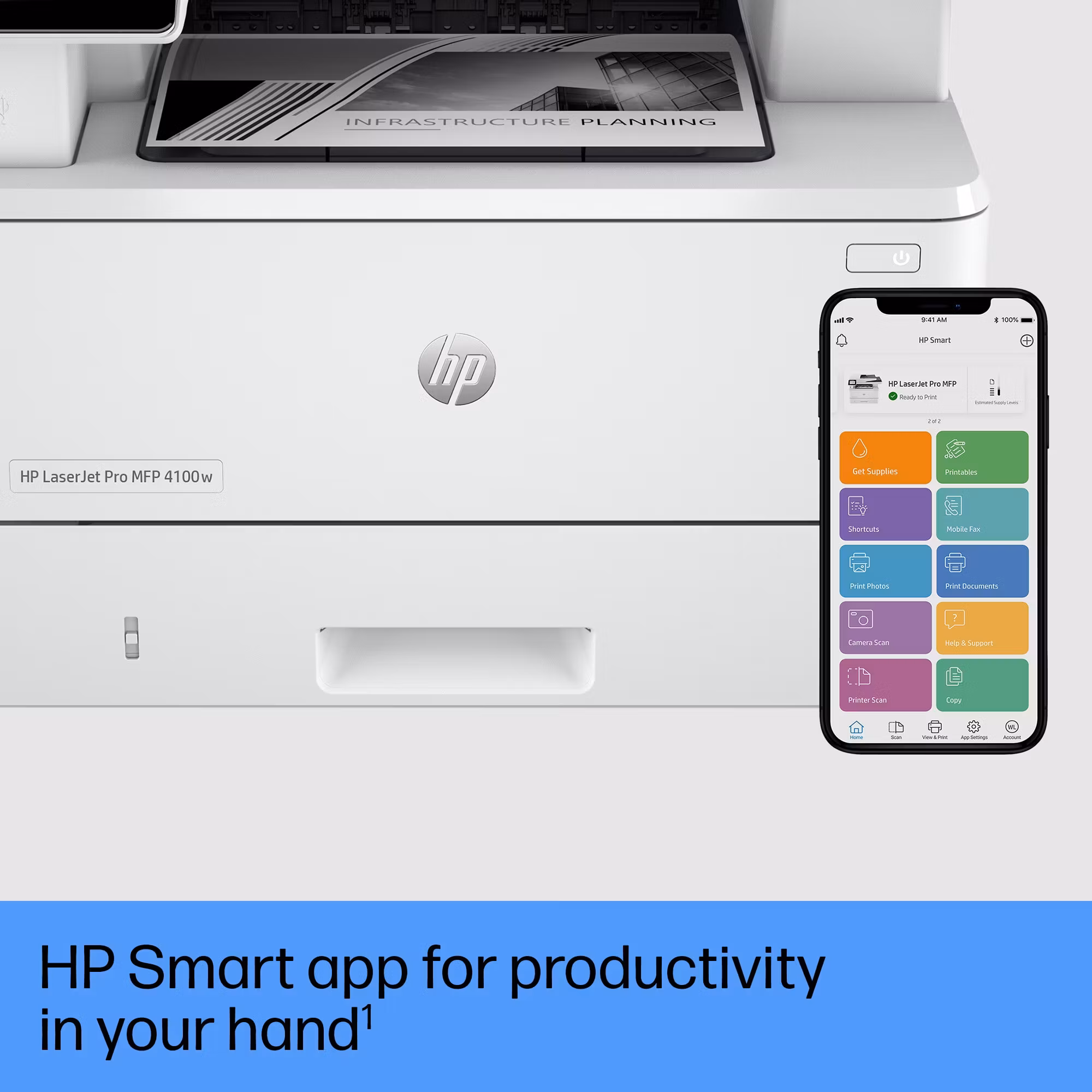 HP LaserJet Pro MFP 4102fdw skrivare Laser A4 1200 x 1200 DPI 40 sidor/min Wi‑Fi