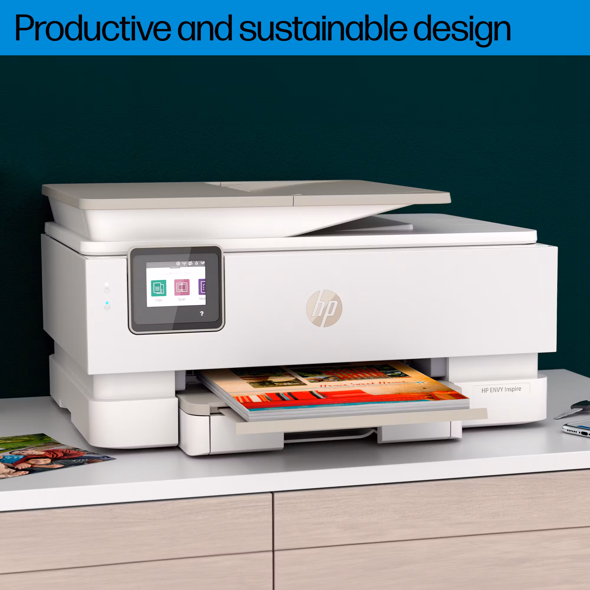 HP ENVY Inspire 7920e trådlös multifunktionsskrivare i färg, Instant Ink; kopiator, skanner
