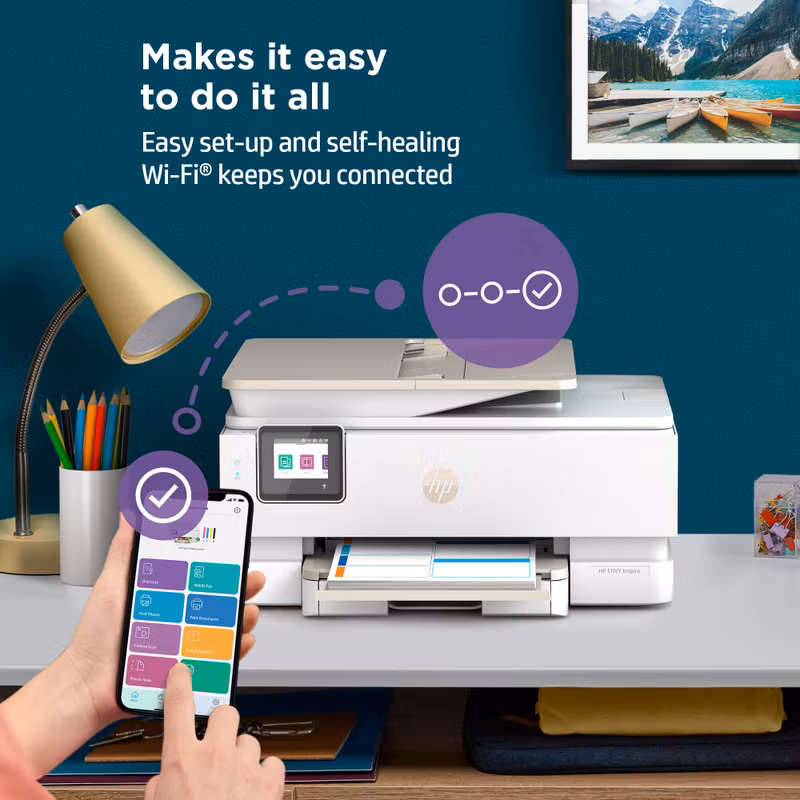 HP ENVY Inspire 7920e trådlös multifunktionsskrivare i färg, Instant Ink; kopiator, skanner