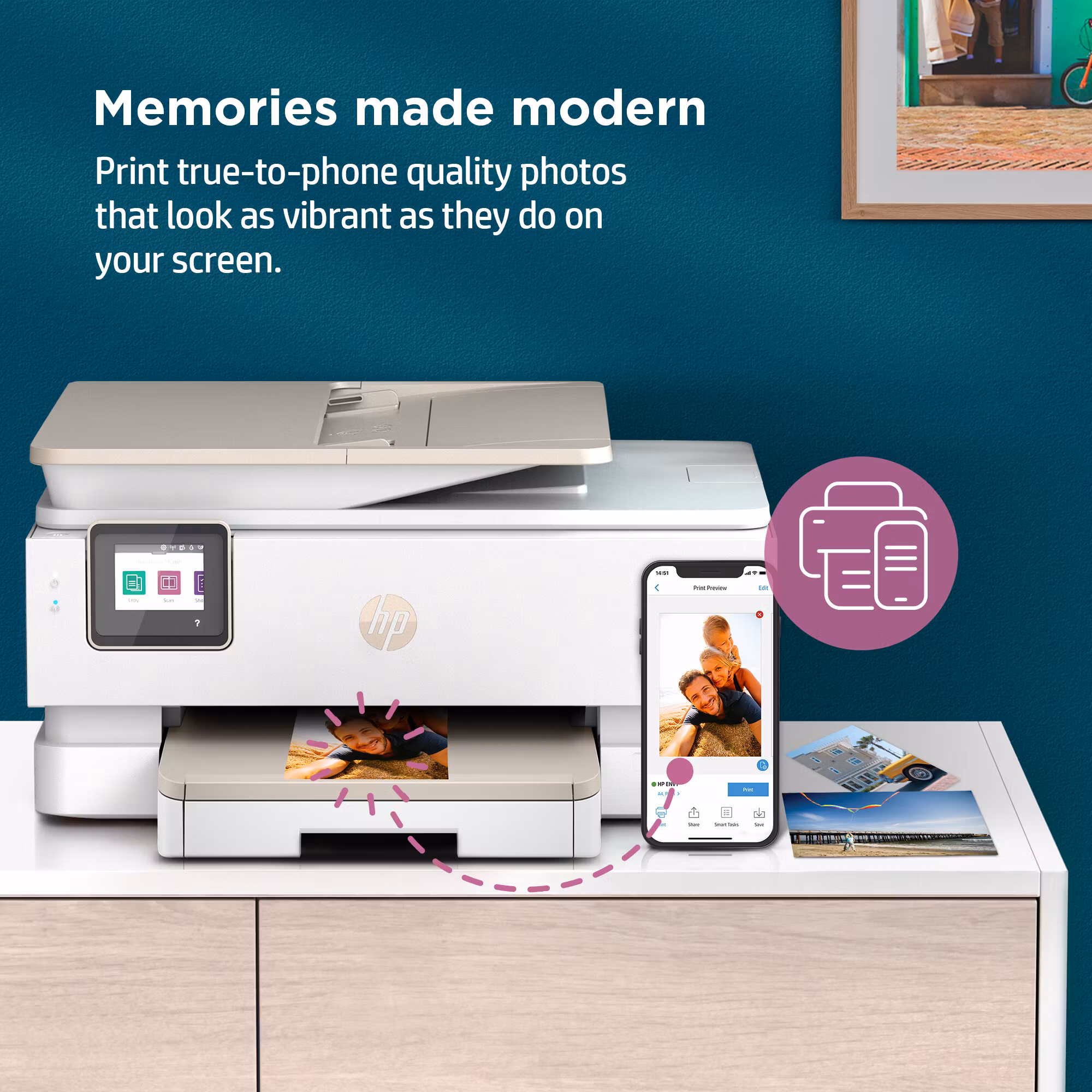 HP ENVY Inspire 7920e trådlös multifunktionsskrivare i färg, Instant Ink; kopiator, skanner