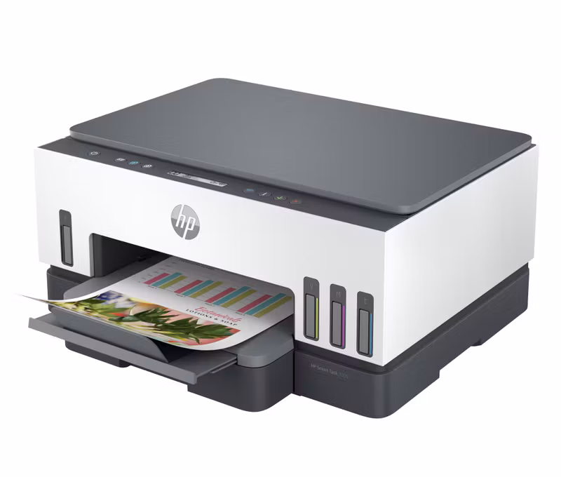 HP Smart Tank 7005 trådlös multifunktionsskrivare i färg, dubbelsidig utskrift; kopiator, skanner