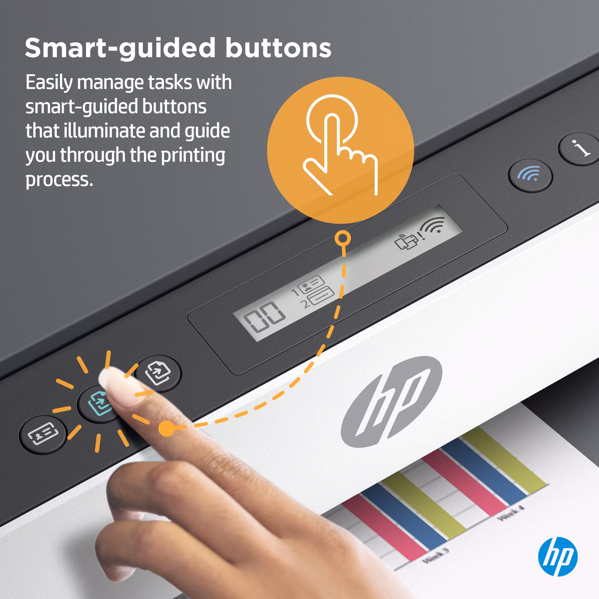 HP Smart Tank 7005 trådlös multifunktionsskrivare i färg, dubbelsidig utskrift; kopiator, skanner