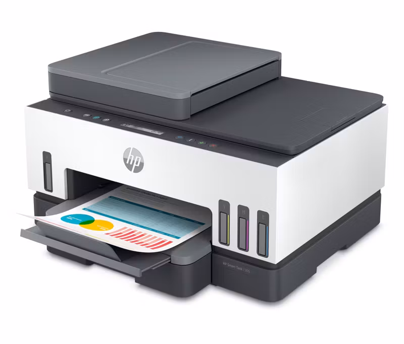 HP Smart Tank 7305 trådlös multifunktionsskrivare i färg, dubbelsidig utskrift; kopiator, skanner